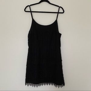 H&M Black Crochet Tank Dress - Size
